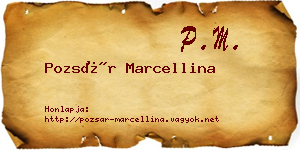 Pozsár Marcellina névjegykártya